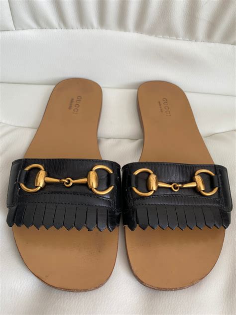 gucci nurse slides|Gucci slides with fur women.